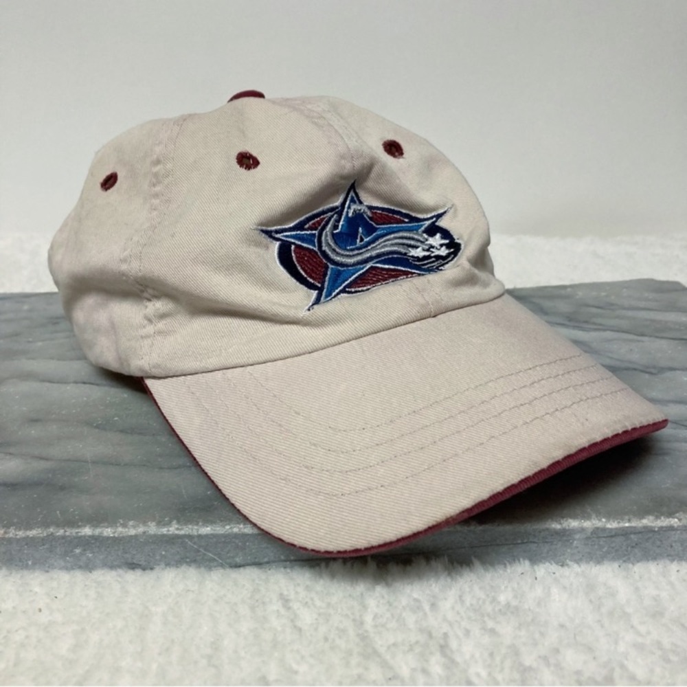 Colorado Avalanche 2001 NHL All Stars Game Hockey Cream Maroon Cap Hat